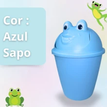 Plastic Waste Bin With Tilting Lid 7L Capacity Office Kitchen - Baby Pink - View 6