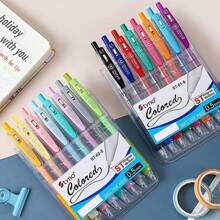 8pcs Mixed Color Gel Pen, Simple Portable Gel Rollerball Pen For Office, School, Student Back To School - Multicolor - View 8