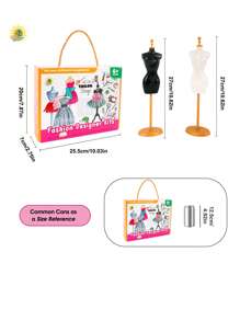 378 件全新 DIY 手工娃娃衣服设计材料套件，女孩制作衣服和配饰的工艺用品，审美发展和动手能力培养，生日/节日礼物 - 彩色 - 查看 8