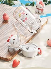 Sanrio 1pc Sanrio Kuromi Water Bottle Water Cup, 500ml Straw Cup,For Outdoor, Camping,Easy To Carry,Holiday Gifts, Birthday Gifts, Party Gifts,Cute Student High Bounce Straw Cup,High Aesthetic Water Cup