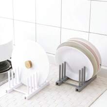 2 stuks/set eenvoudige effen kleur keuken afwas organizer rek