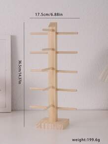 1pc High-Grade Natural Wood Eyeglasses Storage Rack With 1-6 Layers For Displaying Sunglasses And Glasses, Gender Reveal Party, Perfect For Birthdays, Weddings, Parties, The Perfect Gift For Colleagues, Friends, And Family, Back To School