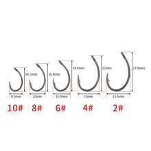 50pcs/Box Coating High Carbon Stainless Steel Barbed Hooks Carp Fishing Hooks Pack With Retail Original Box 8011 - Silver - View 14