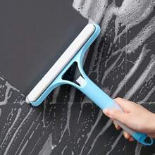 3-In-1 Multifunctional Glass Cleaning Tool With Sprayer, Polypropylene (PP) Plastic, Suitable For Bathroom, Kitchen, Living Room, Bedroom, Toilet - Efficient Mirror And Window Scraper