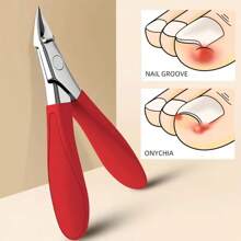 1pc Stainless Steel Precision Toenail Clipper - Effortless, Suitable For Ingrown & Thick Nails, Classic Design, Odorless, Durable