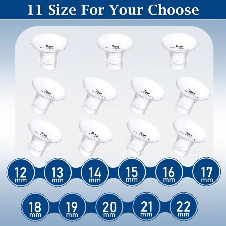 2pcs Silicone Breast Pump Flange Inserts, Fits 12-22mm, Compatible With Momcozy S12pro/S9pro/S12, Spectra, Medela, TSRETE, Suitable For Tunnel Narrowed Diaphragm Pump Method - Multicolor - View 1