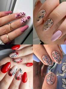 8pcs Spring Easter Flower And Grass Nail Stickers, Summer Cute Flower And Grass Butterfly Rabbit Rabbit Nail Art Stickers Decals, Cartoon Rainbow Print 3D Self-Adhesive Nail Design, Suitable For Acrylic Nails, Meniscus Supplies For Women And Girls