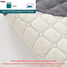 1pc Anti-Slip Ultrasonic Seat Cushion Protector, Furniture Covers, Sofa Cover Set, Fits All Sofa Types And Machine Washable - Dark Grey - View 16