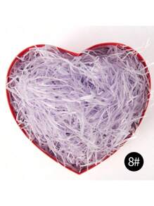 100g 拉菲草填充纸盒绿色礼品盒碎纸五彩纸屑紫色水果礼品盒内衬，派对礼品包装 - 彩色 - 查看 2