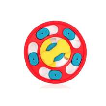 Dog Puzzle Toys Slow Feeder Interactive Increase Puppy IQ Food Dispenser Slowly Eating NonSlip Bowl Pet Cat Dogs Training Game - B-Red - 查看 9