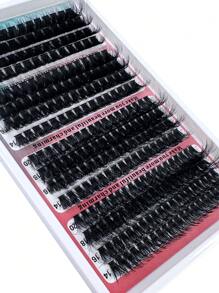 296 件/272 件簇状假睫毛套装 - 0.07 毫米，混合长度 14-20 毫米，CC/D/DD 卷曲，自然蓬松风格，睫毛引人注目，可重复使用，适合初学者睫毛簇、睫毛簇、单根睫毛、睫毛、假睫毛 - DD - 查看 7