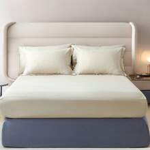 5/7 Piece Solid Color Bed Comforter Set Queen, Creative Geometric Pattern Design, Soft And Comfortable Summer Bedding Set.Bed In A Bag For All Seasons, Includes Comforter, Flat Sheet, Fitted Sheet, Pillowcases,  Ideal Gift.