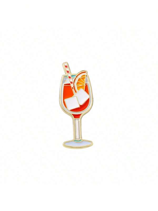 Cartoon Cute Cocktail Brooch Enamel Pin Custom Decorative Brooches Ornaments Lapel Bag Badges Jewelry Gifts Pin Christmas Pin Backpack Pins Pin For Clothes Bag Charm