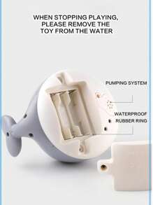 1 pièce Jouet d'eau de bain d'été en forme de baleine avec capteur, jouet d'eau de bain pour bébé avec lumière, jouet flottant omnidirectionnel pour baignoire, cadeau d'anniversaire, jouet d'eau pulvérisateur de bain pour enfants