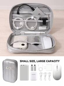 1 件多功能电子产品整理器、防水电缆整理器、便携袋，适用于旅行必需品、电缆、充电线、外置硬盘、便携式移动电源收纳盒电缆包数码包充电器包适用于商务、旅行、学校、学院、办公室学校用品学校配件返校大学生整理器电子包便携式充电器耳机包数码相机相机包相机包 - 彩色 - 查看 12