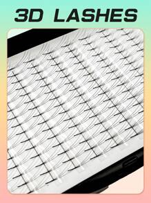 Private Label 500pcs 120fans One Box Premade Fans 3D Long Base 0.07mm D Curl 8-15mm/Mix Eyelashes Extensions Volume Handmade Premade Fans - D - View 5