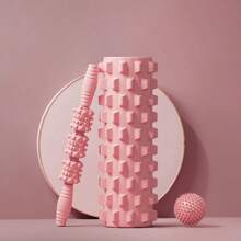 3-In-1 Foam Roller Set, Massage Roller Stick, Massage Ball, Trigger Point Release, Pilates, Yoga - Multicolor - View 8