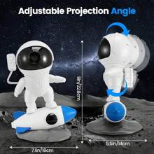 Planet Projector, Galaxy Star Projector Light, 360° Rotatable Galaxy Projector, Galaxy Night Light Projector, Suitable For Home And Friends, Ceiling Bedroom Living Room Decor, Birthday Christmas Gift