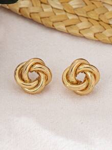 6 件套优雅波西米亚扭曲耳钉，时尚珠宝礼物，适合日常、度假、节日（无卡） - 彩色 - 查看 2