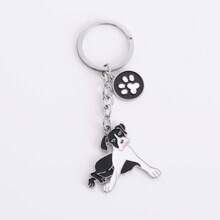1pc Metal Basset Hound Keychain Dog Keychains For Women Bag Charm Trinket Men Car Key Ring Key Chain Jewelry Gift Animal Charm Car Accessories Backpack For School