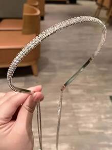 Băng đô tua rua đính đá bạc phong cách Boho - Băng đô bằng hợp kim nhôm thanh lịch dành cho phụ nữ và trẻ em gái, hợp kim kẽm cho tiệc tùng - Bạc - Xem 8