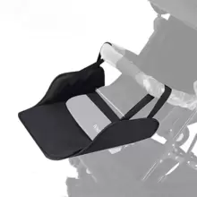 1 件婴儿推车脚踏板延长板，可伸缩和可调节脚踏板 - 黑色 - 查看 3