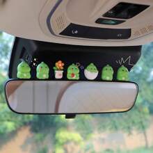 6 件装可爱恐龙雕像装饰配件适用于汽车仪表盘展示