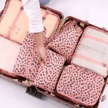 Large Size Travel Organizer 6 Pieces, Portable Suitcase Organizer, Clothes, Shoes, Makeup Bag, Luggage Organizer, Travel Storage Bag