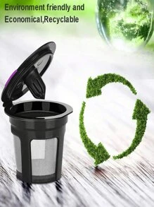 1pc Refillable Coffee Filters/Cups,Reusable K CUP,Coffee Stainless Mesh Solo Filter Replacement For Brewers 1.0 Or 2.0 Machine - Multicolor - View 7