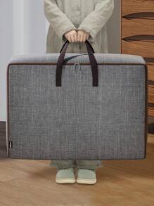 1pc Large Capacity Waterproof Oxford Fabric Laundry & Bedding Moving Storage Bag