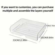2 Piezas/Bandeja de Archivo de 4 Piezas, Caja de Almacenamiento de Papeles, Bandeja de Cartas, Caja de Almacenamiento de Escritorio Apilable Transparente, Perfecta para Almacenar Papeles, Tabletas, Cartas, Documentos de Oficina, Libros, Notas, Carpetas - color transparente - Ver 3