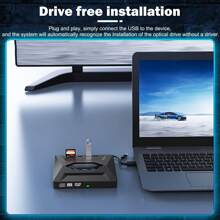 7in1 External USB 3.0 DVD CD  Writer Drive Burner Reader Player For Laptop PC - Black - View 11