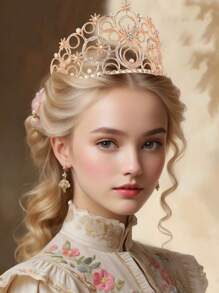 1pc Coroas de Cristal Para Mulheres, Tiara de Bolha de Cristal Noiva Rainha Real Tiara de Princesa Headpieces Para Mulheres Noiva Casamento Baile de Formatura Festa de Aniversário Coroas