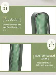 1pc/2pcs Toothbrush Holder, Wave Pattern Toothbrush Organizer Box, Portable Toothbrush Case With Cover, Dental Care Storage Box, Suitable For Travel And Business Trip