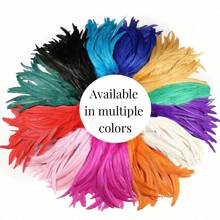 100PCS Rooster Tail Feathers 25-30cm /10-12 Inch Carnival Party Performances Stage Costume Decoration DIY Headwear Feathers Wedding Decoration Headwear Feathers - Multicolor - View 4