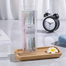 4 sztuki japońskich szczoteczek do zębów z miękkim włosiem w kolorze makaronika z osłonkami ochronnymi - przenośna i profesjonalna pielęgnacja zębów dla dorosłych