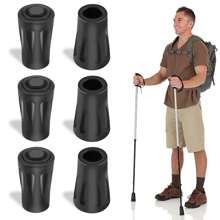 Walking Poles, Rubber Buffers, Pack Of 10, Rubber Buffer For Hiking Poles, Hiking Poles, Rubber Buffer, Replacement Rubber Buffer For Hiking Poles, Asphalt Gravel Mountains Hiking