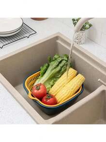 8pcs/6pcs,Drain Basket, Vegetable Wash Basket, Colander Basket, Plastic Filter Basket, Reusable Wash Basket, Kitchen Household Colander, Fruit Wash Basket, Kitchen Supplies, Kitchen Gadgets, Kitchen Accessories
