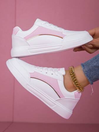 女士新款时尚透气休闲鞋，厚底百搭平底舒适软底运动鞋，防滑防臭跑步鞋步行鞋