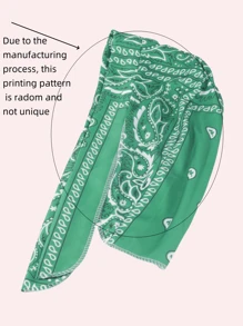 1 pieza Sombrero de pirata de patrón de paisley ajustable para niños mayores, apto para uso diario - sombrero pirata elástico - Ver 11