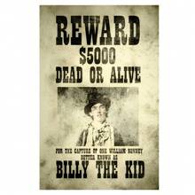 Billy Kid Wanted Poster,-1 Pc Wooden Framed Canvas Painting -  Thickness 2.25cm/0.9inch,Valentine's Day Decorations At Home,Valentine's Day,New Year,Home Gift Decoration, Room Decoration Aesthetic, Wall Decoration Art, Perfect Gift, Autumn And Winter Wall Decoration, Living Room Decoration, Bedroom Decoration, Kitchen Decoration, Entry Decoration, Bathroom Decoration, Direct Wall Painting, High Quality Wall Painting Poster ,Easter  Easter Decorations For Women