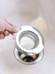 1 件不锈钢排水过滤器，厨房水槽过滤器，不锈钢水槽过滤器