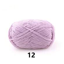DUWEN 1.5mm Matte Chenille Yarn Doll Thread Handmade Crochet Knitted Material Thin Ice Stripe Thread