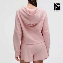 Scuba Oversized Full-Zip Hoodie - Pink Haze/Rose Gold - View 3
