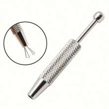 5 件装精密 4 爪珠宝镊子 - 宝石和钻石支架，适合珠子和小零件，符合人体工程学的金属/铝工艺工具，珠宝制作工具 - 彩色 - 查看 7