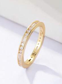 1 PC Gorgeous 925 Sterling Silver Cubic Zirconia Rings Wedding Jewelry For Women Fine Jewelry