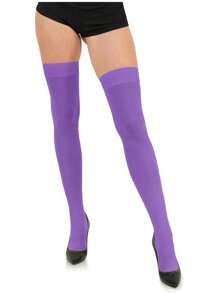 女士尼龙过膝长筒袜，学生妹风格，不透明，Y2k风格，舒适袜子 - 彩色 - 查看 13