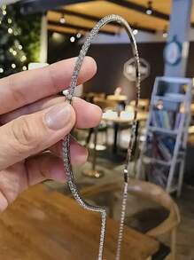 Băng đô tua rua đính đá bạc phong cách Boho - Băng đô bằng hợp kim nhôm thanh lịch dành cho phụ nữ và trẻ em gái, hợp kim kẽm cho tiệc tùng - Bạc - Xem 9