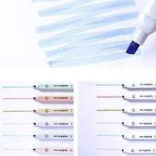 6pcs, Cat's Paw Highlighter, Student Cute Marking Pen, Marking Pen Color Marker, Classroom Small Gift, Handbook Watercolor Pen, Suitable For Daily Study And Work Writing Marker