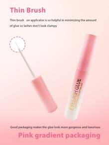 1pc 5ml Transparent Eyelash Glue, Waterproof Super Sticky False Eyelash Adhesive, Brush-On Style Lash Glue, Quick Drying & Long Lasting - White - View 6